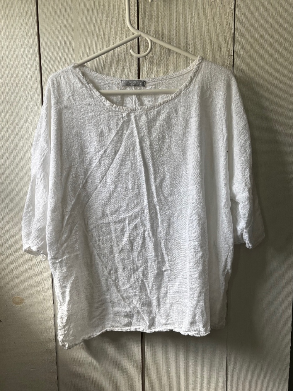 Plain white womans top